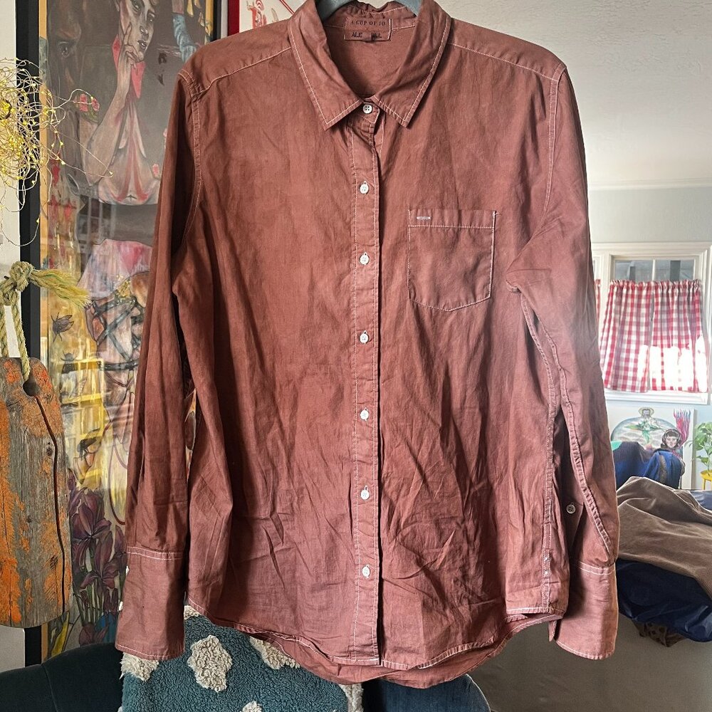 Alex Mill Cup of Jo Hand Dyed Button Down XXL GUC